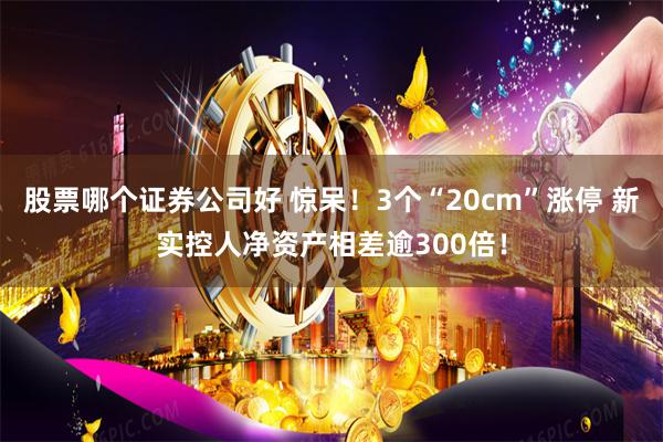 股票哪个证券公司好 惊呆！3个“20cm”涨停 新实控人净资产相差逾300倍！